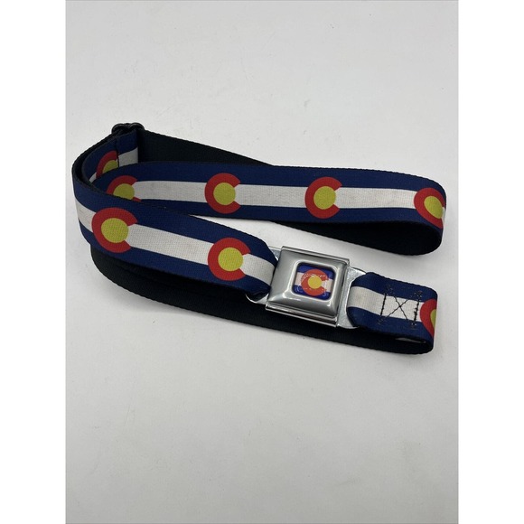 Buckle Down Colorado Seat Belt Belt One Size - Picture 1 of 2